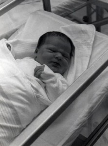 Jon Levine on the day of his birth